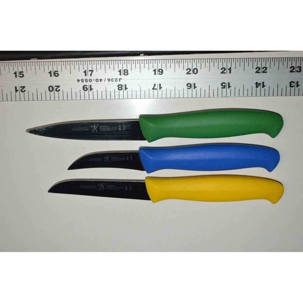 JA Henckles International, German Stainless Steel Knife lot of 3, GreatCondition